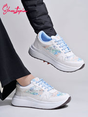 Shoetopia Smart Casual Blue Sneakers For Women & Girls