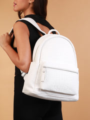 Women's The Croc Curve Backpack - Daisy White