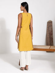 Women's Mustard Yellow Kurta Set