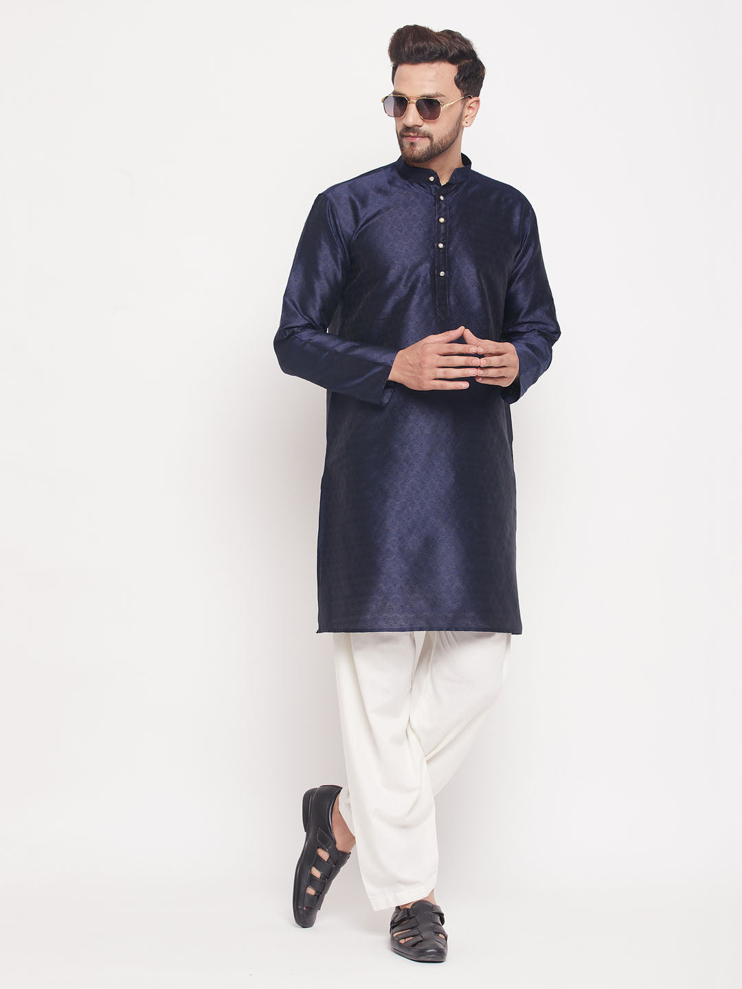 Men's Cream Cotton Patiala Salwar