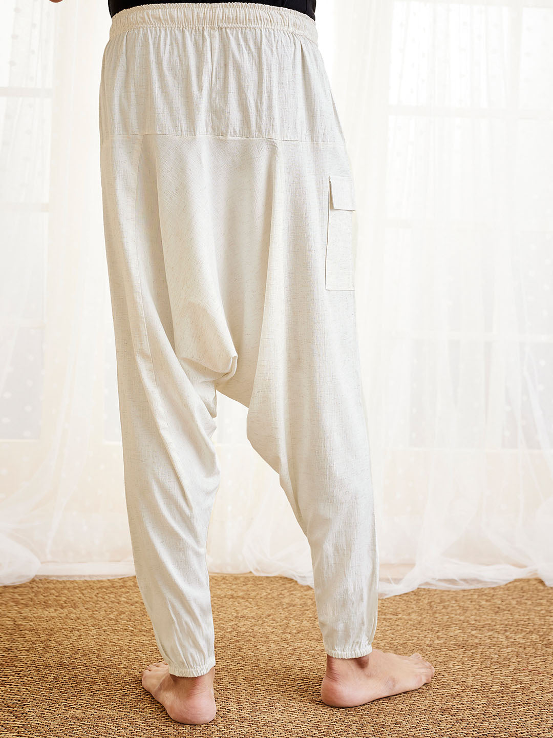 Men's White Cotton Pyjama