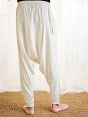 Men's White Cotton Pyjama