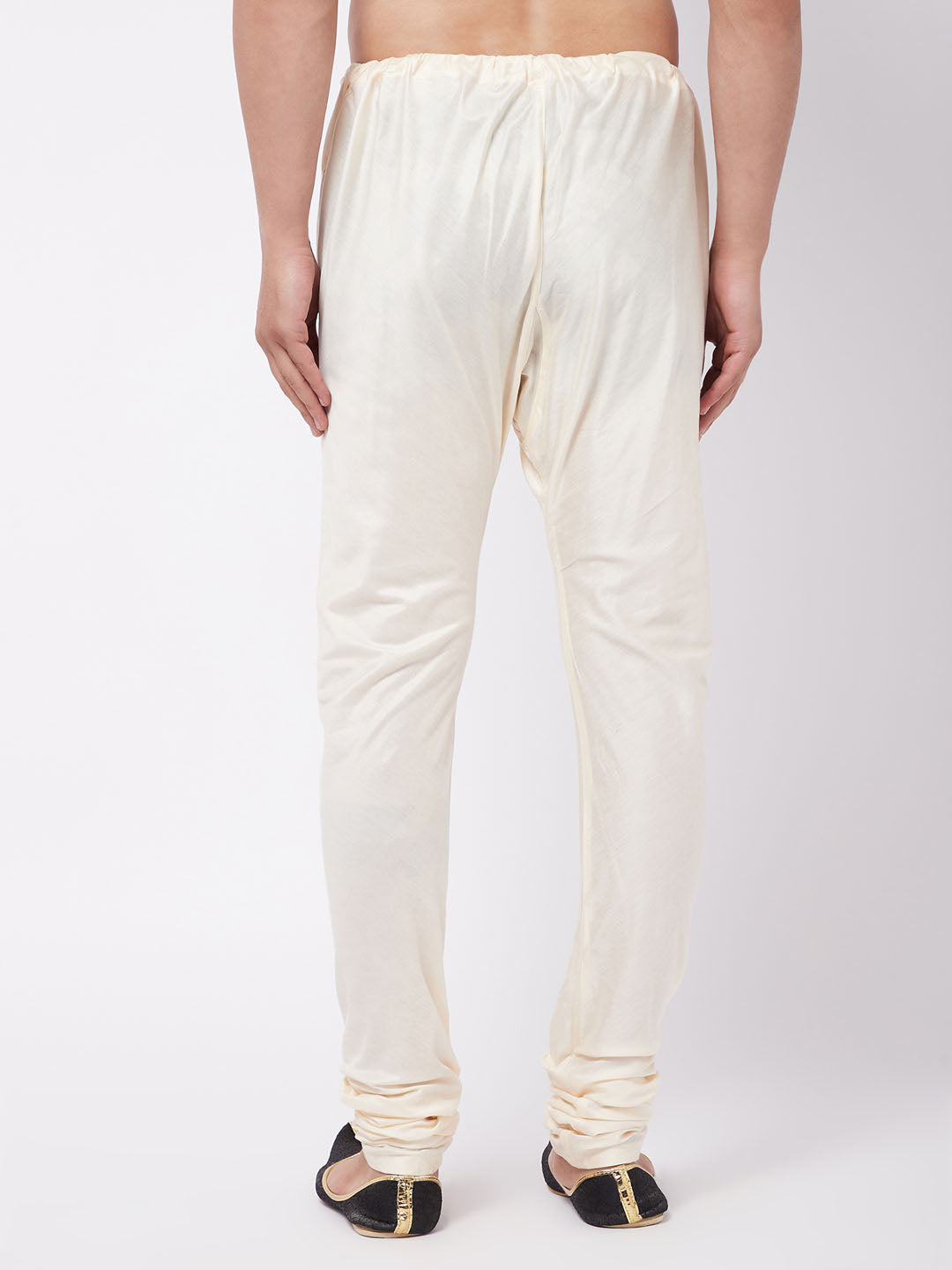 Men's Cream Viscose Blend Pyjama