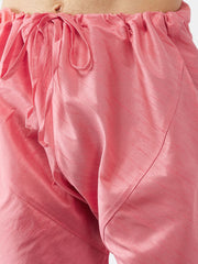 Men's Pink Silk Blend Pyjama