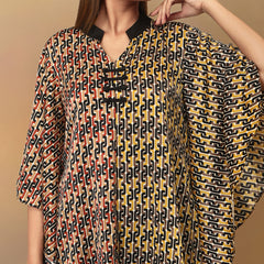 Flared Duo Printed Kimono Top