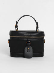 Women's The Velvet Oval Bucket Bag - Midnight Black