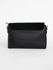 Women's The Velvet Block Shoulder Bag - Midnight Black