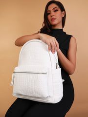 Women's The Croc Curve Backpack - Daisy White