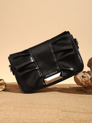 Women's The Ruched Sling Bag - Midnight Black