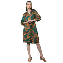 Sora Floral Printed Shirt Dress