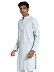 Men's Aqua Rayon Kurta