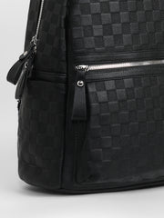 Women's The Checkered Curve Backpack - Onyx Black