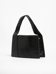 Women's The Frivola Croc Hand Bag - Onyx Black