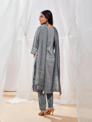 Women's Gray Kurta Set