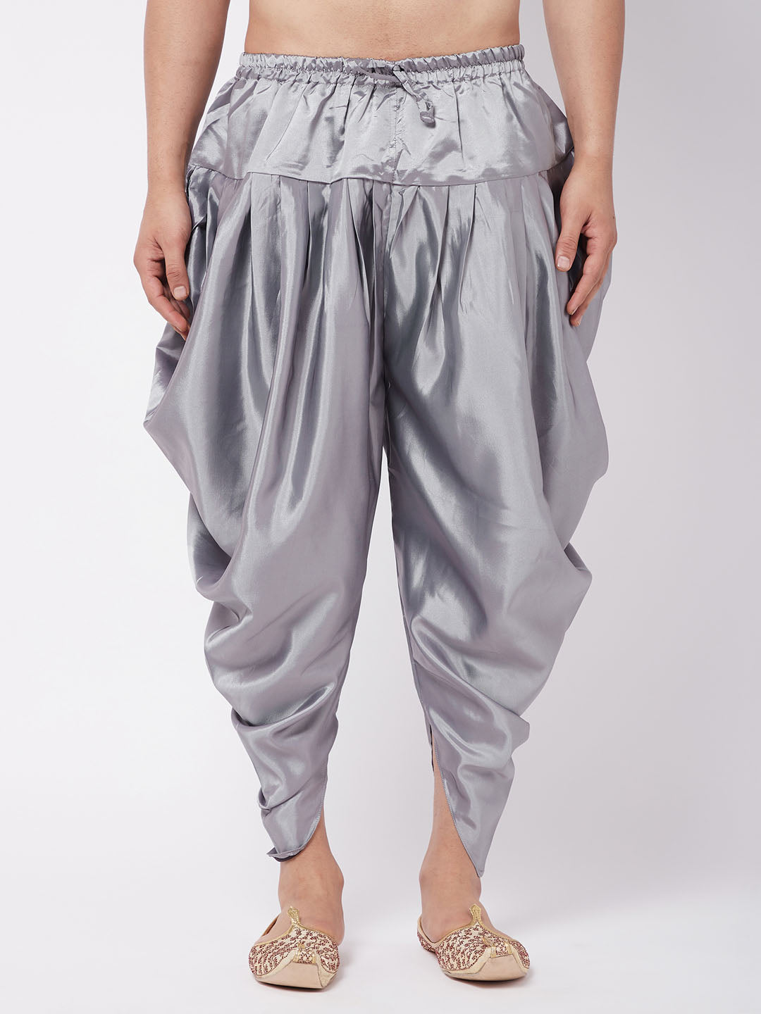 Men's Silver Cowl Dhoti