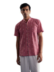 Men's Pink Cotton Shirt