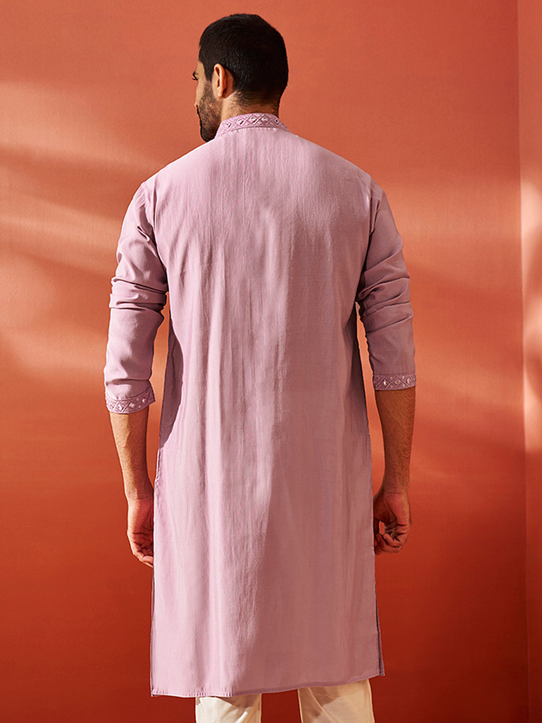 Men's Onion Chanderi Kurta