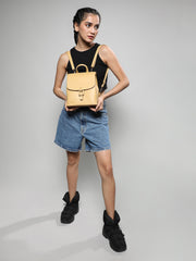 Women's The Buckle Flap Backpack - Pale Yellow