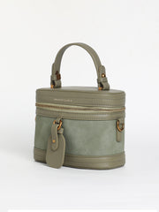 Women's The Velvet Oval Bucket Bag - Olive Green