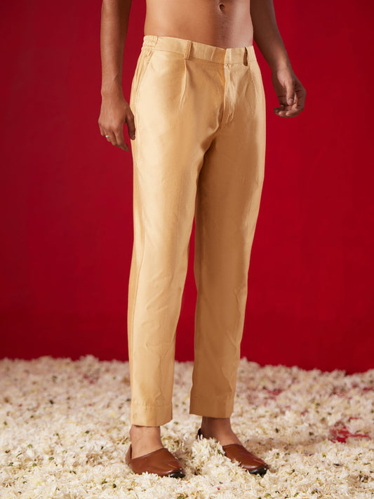 Men's Rose GoldViscose Pant Style Pyjama