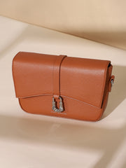 Women's The Hanging Buckle Sling Bag - Terracotta Brown