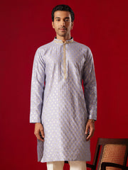 Men's Aqua Silk Blend Kurta