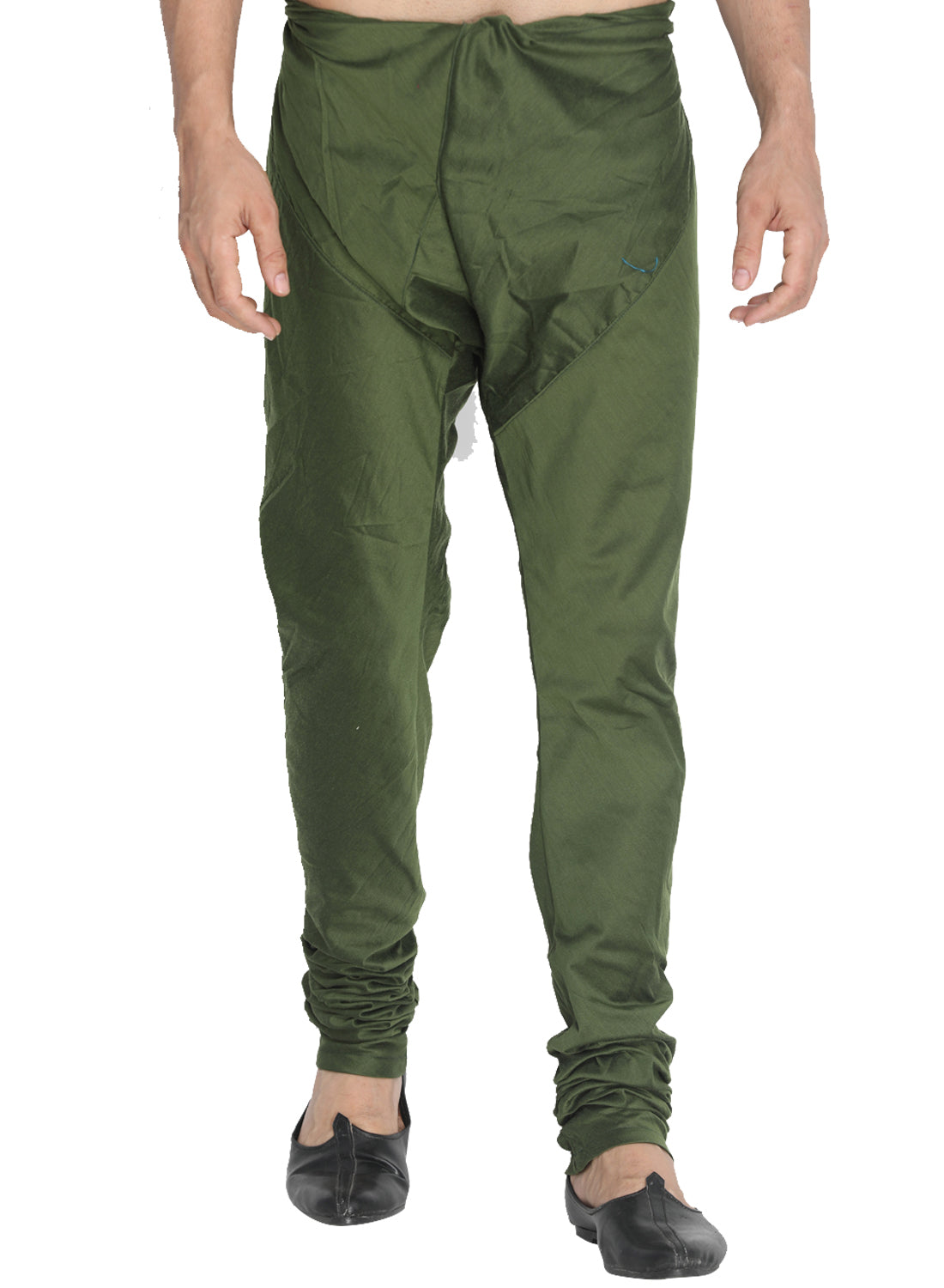 Men's Green Viscose Blend Pyjama