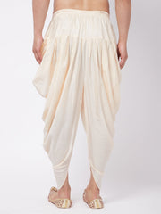 Men's Cream Cowl Dhoti