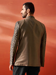 Men's Coffee Silk Blend Jodhpuri