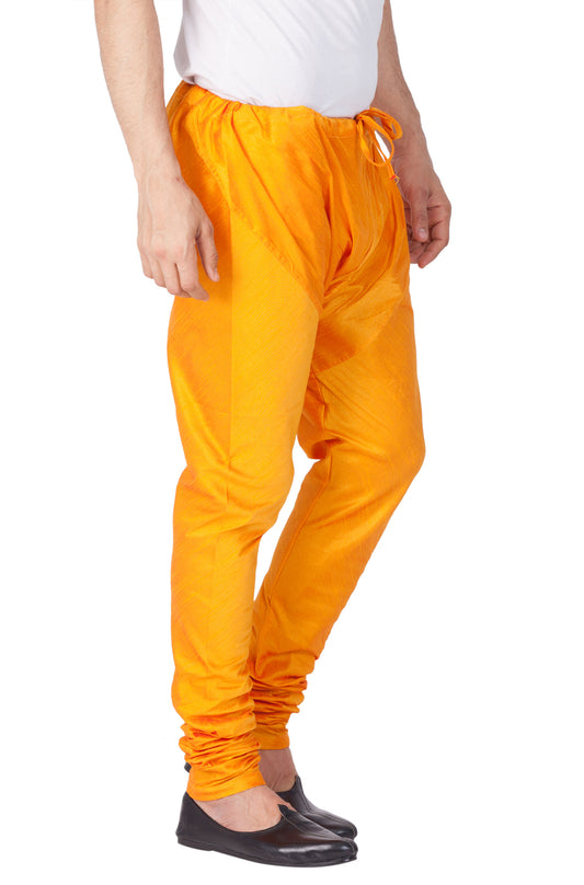 Men's Orange Silk Blend Pyjama