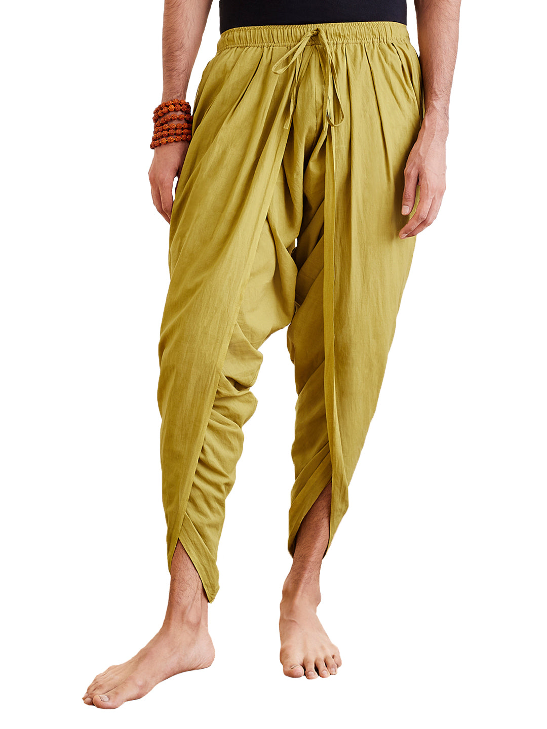 Men's Green Cotton Dhoti