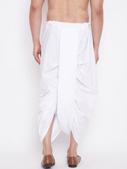 Men's White Traditional Dhoti