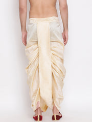 Men's Gold Silk Blend Dhoti