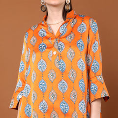 Eva Printed High Low Cut Tunic