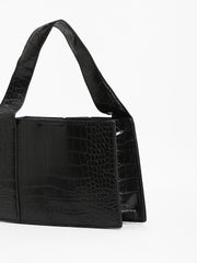 Women's The Frivola Croc Hand Bag - Onyx Black