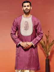 Men's Onion Silk Blend Kurta