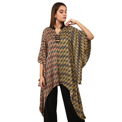 Flared Duo Printed Kimono Top