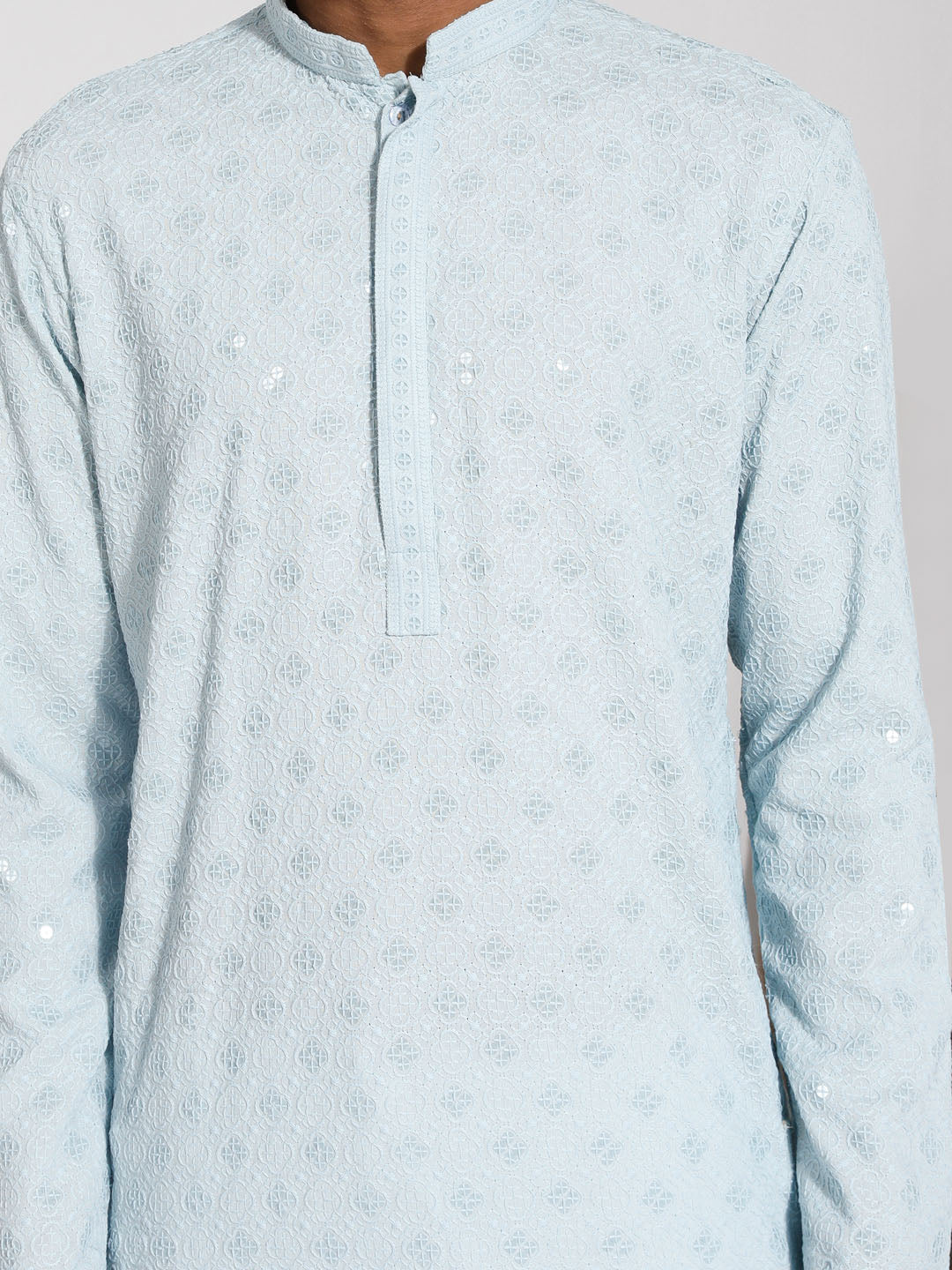 Men's Aqua Rayon Kurta