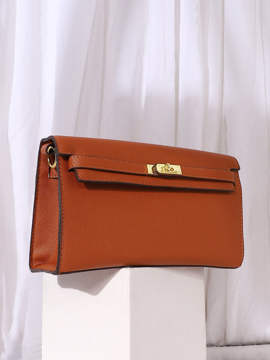 Women's The Overlap Sling Bag - Terracotta Brown