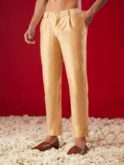 Men's Rose GoldViscose Pant Style Pyjama