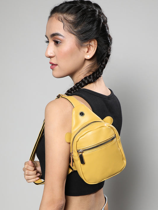 Women's The Patch Sling Bag - Lemon Yellow