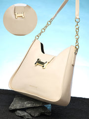 Women's The Monogram Shoulder Bag - Ivory White