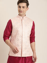 Men's Pink Nehru Jacket