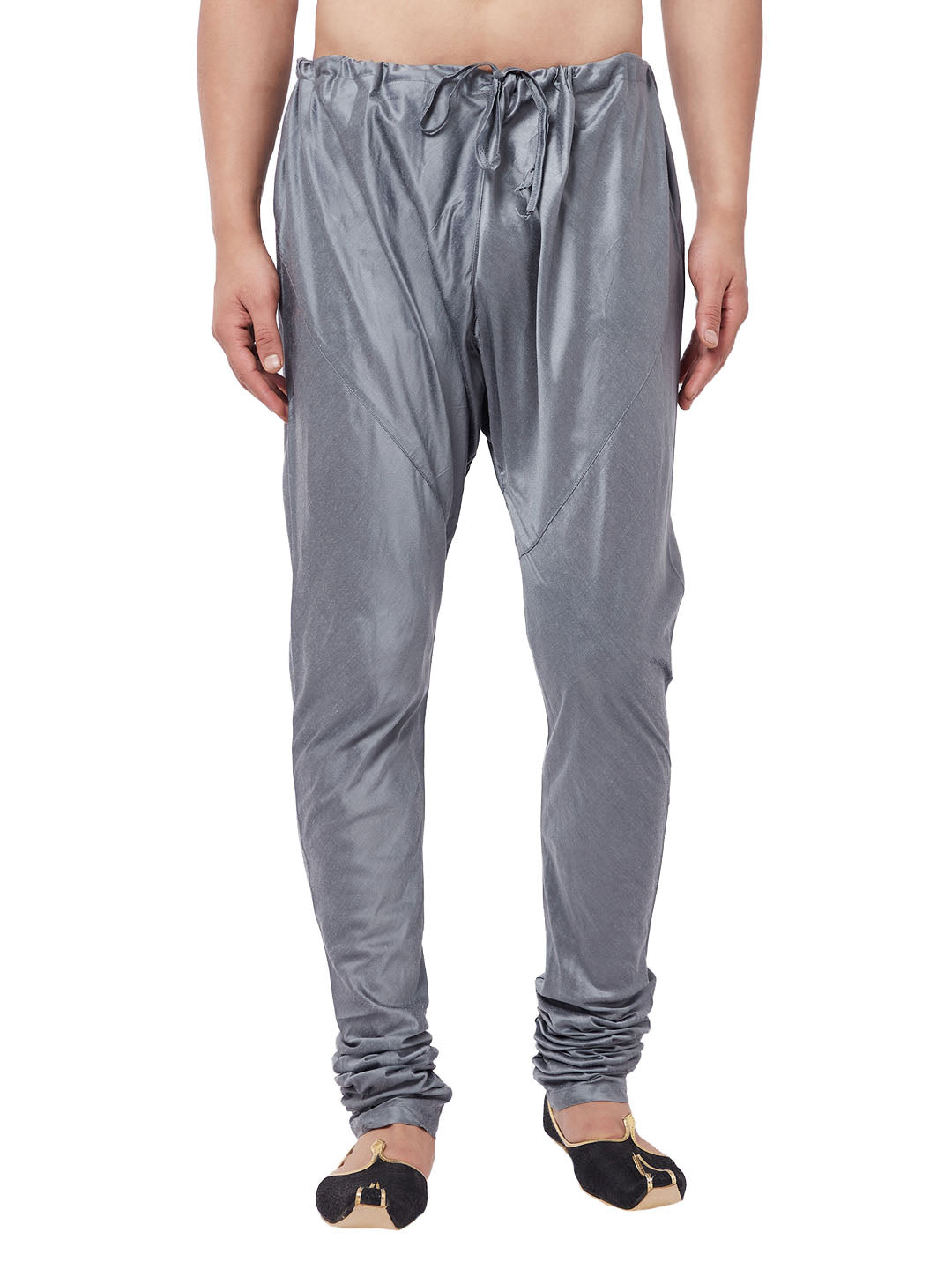 Men's Grey Viscose Blend Pyjama