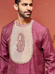 Men's Onion Silk Blend Kurta