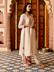 Women's Cream Kurta Set