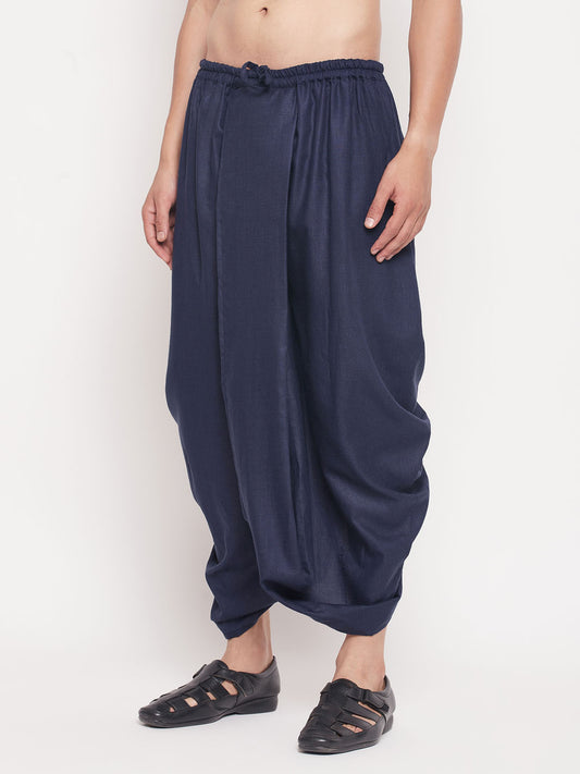 Men's Navy Blue Dhoti