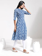 Women's Blue Kurta Set