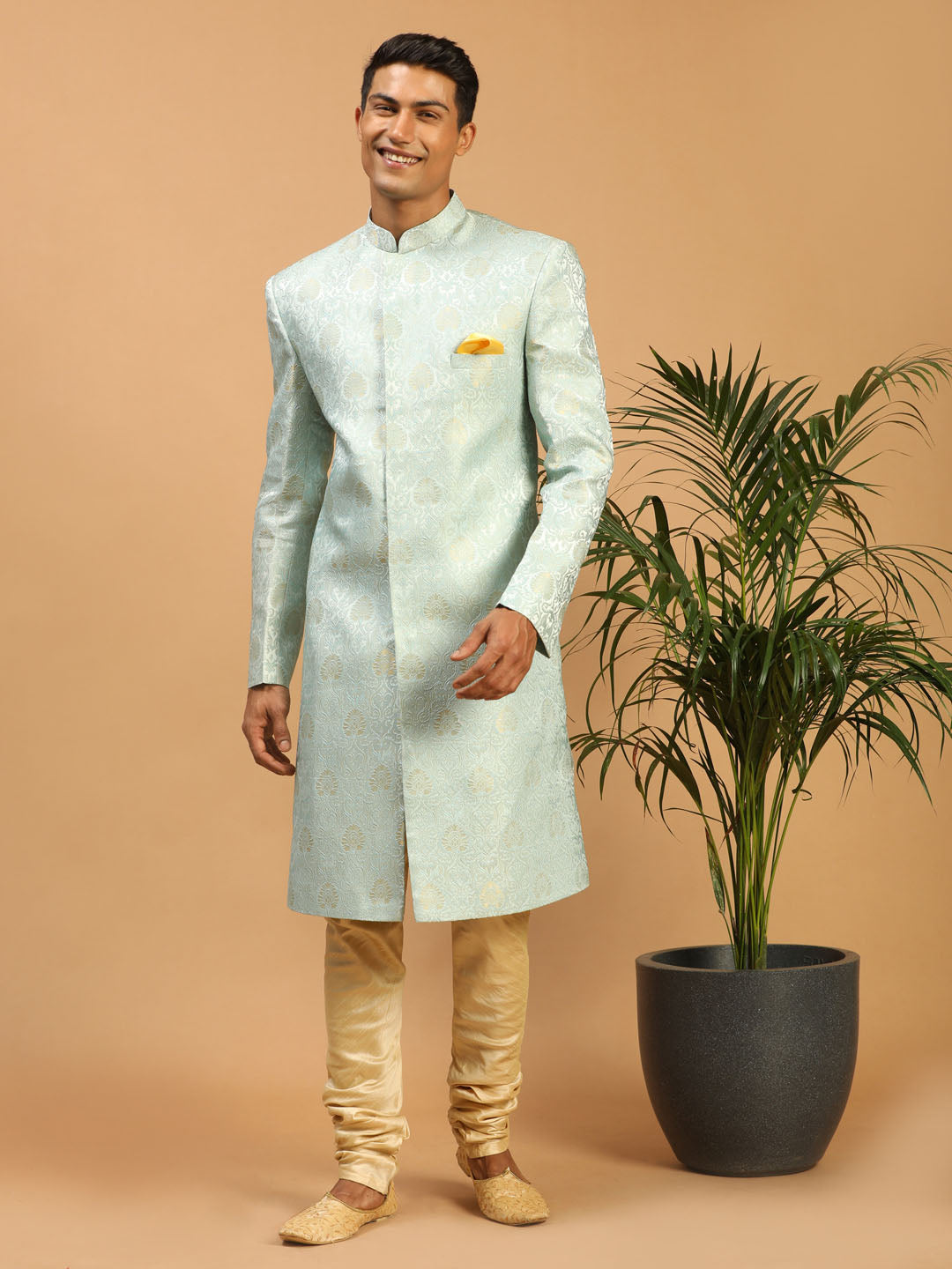 Men's Brocade Sherwani Set