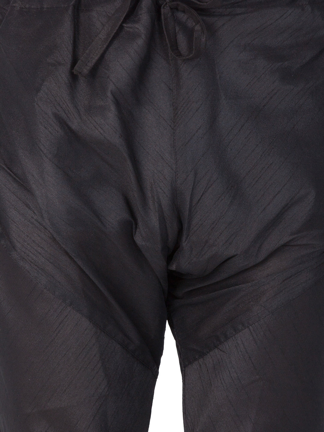 Men's Black Silk Blend Pyjama